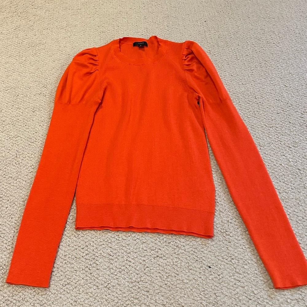 J. Crew Puff Sleeve Knit Sweater